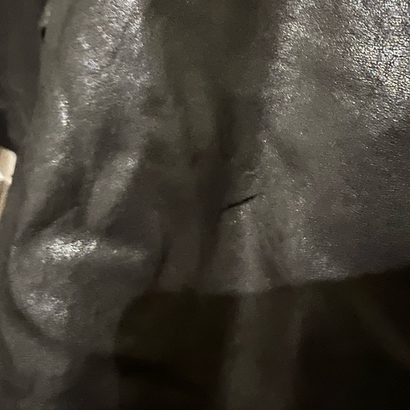 Black aviator Leather Jacket - Picture 11 of 15